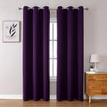 ChrisDowa Grommet Blackout Curtains for Bedroom and Living Room - 2 Panels Set Thermal Insulated Room Darkening Curtains (Royal Purple, 42W x 84L) by ChrisDowa