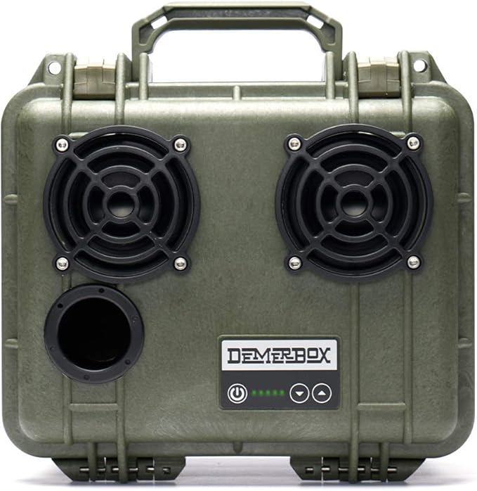 DemerBox: Waterproof, Portable, and Rugged Outdoor Bluetooth Speakers. Loud Sound, Deep Bass, 40+ hr Battery Life, Dry Box + USB Charging, Multi-Pairing Party Mode. Built to Last by DemerBox