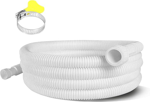 10 Ft Portable Dehumidifier Drain Hose | Universal Replacement Hose Kit with Cuttable Rubber Adapter & Clamp | Flexible 3/4" FHT Leakproof Discharge Hose for Most AC and Dehumidifiers by Unknown