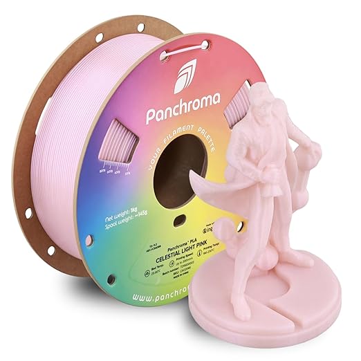 Polymaker Panchroma Celestial PLA Filament, Celestial Light Pink 1.75mm 3D Printing Filament, Shiny Glittering 3D Printer PLA Filament, Fit Most FDM 3D Printers, 1kg Spool (2.2lbs) by Polymaker