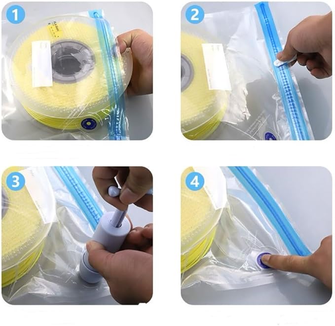 3D Filament Storage Bags 30pcs with Electric Pump Kit Dust Proof Humidity Resistant Perfect for 3D Printer Filament Storage and Keep Filament Dry After Filament Dryer Box - Image 2