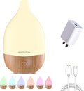Essential Oil Diffuser, 200ml Small Aromatherapy Diffuser with 7 Color LED Lights Quiet Waterless Auto Shuts-off，Air Humidifier Aroma Diffuser，Ultrasonic Diffusers for Essential Oils for Office Home by Unknown