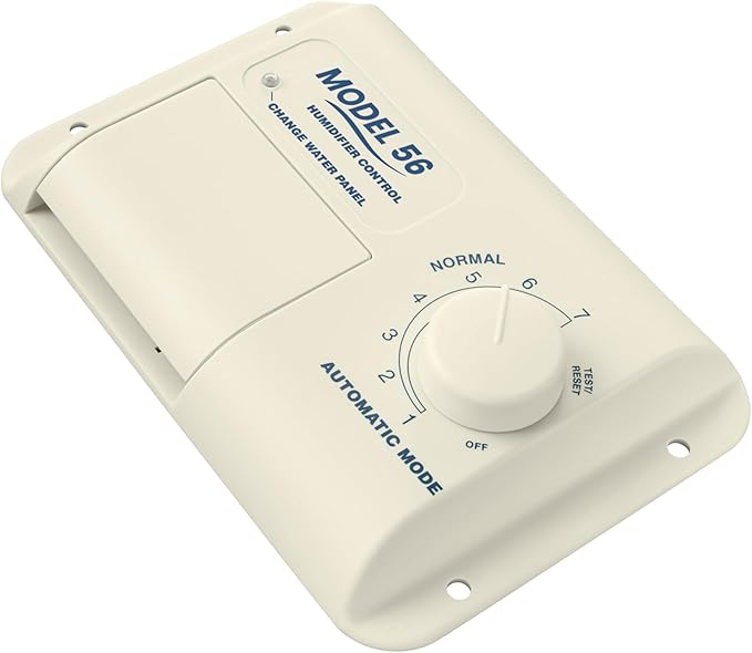 Almond-colored Model 56 Automatic Whole House Humidifier Control Humidistat with Outdoor Temperature Sensor for Whole-House Humidifiers, Low Voltage 24VAC - Image 4