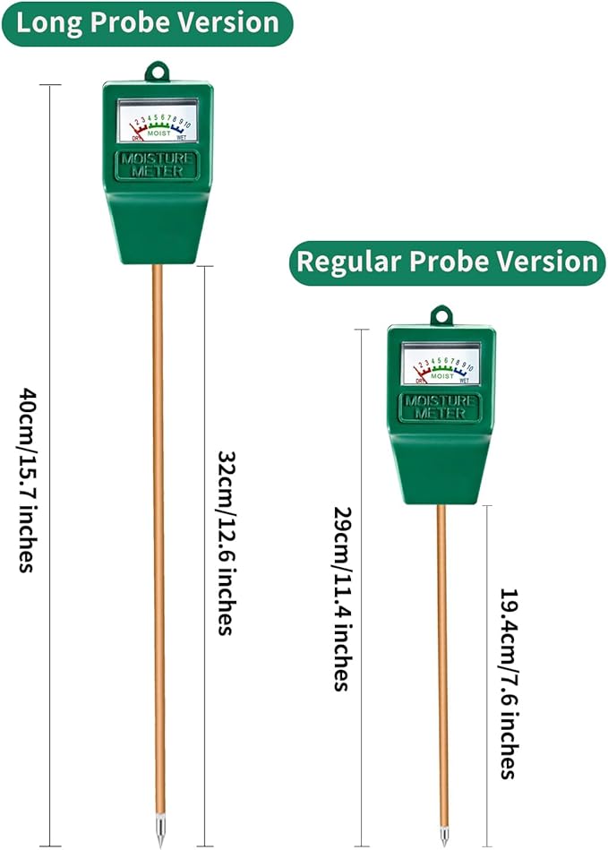 Soil Moisture Meter,Long Probe Plant Hygrometer Moisture Sensor Plant Water Monitor for Potted Plants,Garden,Farm, Lawn(No Battery Needed) - Image 6