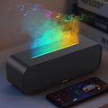 Essential Oil Diffuser, Flame Fire Oil Diffuser, 250ml Cool Mist Aromatherapy Humidifier, Scent Aroma Diffuser with 7 Colors Light, Remote Control, Timer & Auto-Off for Home Room (Black) by Yaledi