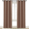 NICETOWN Room Darkening Curtain Blackout Drape Window Treatment Thermal Insulated Solid Grommet Blackout Curtain/Drape for Bedroom (1 Piece, 42 by 84 inch, Cappuccino) by NICETOWN