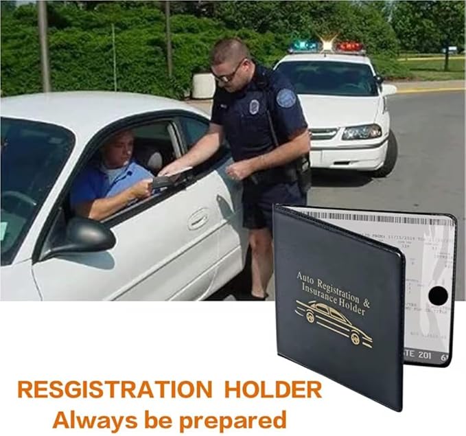 ESSENTIAL Car Auto Insurance Registration BLACK Document Wallet Holders 2 Pack - [BUNDLE, 2pcs] - Automobile, Motorcycle, Truck, Trailer Vinyl ID Holder & Visor Storage - Strong Closure On Each - - Image 5