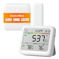 SwitchBot Air Quality Monitor Indoor for CO2/TEMP/Humidity, Portable CO2 Monitor Carbon Dioxide Detector for Home/Car/Office/Greenhouse(Alexa-Enabled Meter Pro CO2) by SwitchBot