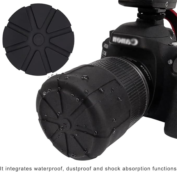 Camera Lens Cap SLR Camera Silicone Protector Cap Dustproof Lens Cover for 65-110mm DSLR Camera Lenses - Image 4