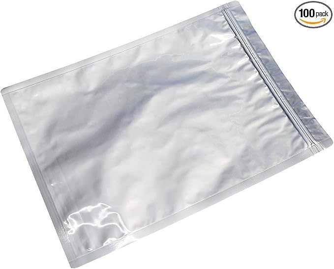 AwePackage 1 Gallon Mylar Aluminum Foil Zipper Bag for Long Term food storage and collectibles - vacuum seal (20, Gallon(10x14")) by Awe+Package
