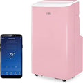 COMMERCIAL COOL Portable Air Conditioner, Dehumidifier & Fan, Portable Air Conditioner 9,000 BTU Covers up to 400 Sq. Ft. Wi-Fi Enabled, Pink by CommercialCool