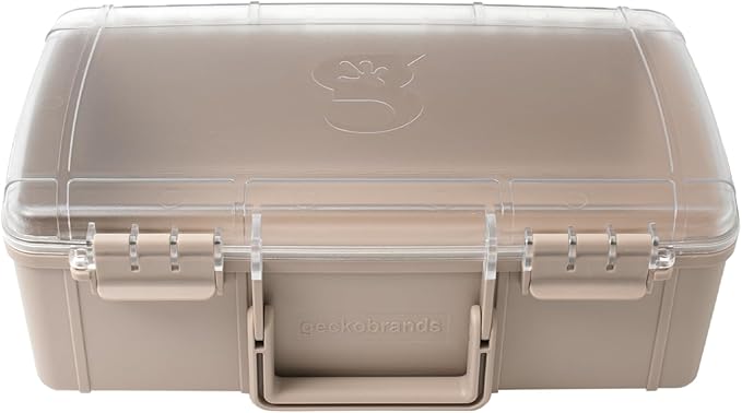 geckobrands Waterproof Dry Box with Silicone Liner – Durable, Dust-Proof, Crush-Proof Storage for Electronics and Gear by geckobrands