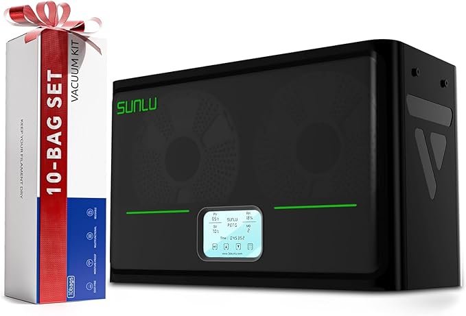 【2025 Special Bundle】 SUNLU Official Filament Dryer Box S4,Four-Spool 3D Printer Dehydrator with Rapid Heating, Auto Humidity Control, and Advanced Triple Fan Upgrade, Fits PLA,PETG,ABS,TPU,PA,etc. by YOOPAI