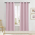 NICETOWN Room Darkening Curtain for Girl's Room Nursery Essential Thermal Insulated Solid Grommet Top Window Treatment Drape (Lavender Pink=Baby Pink, Sold Individually, 42 x 72 inch) by NICETOWN