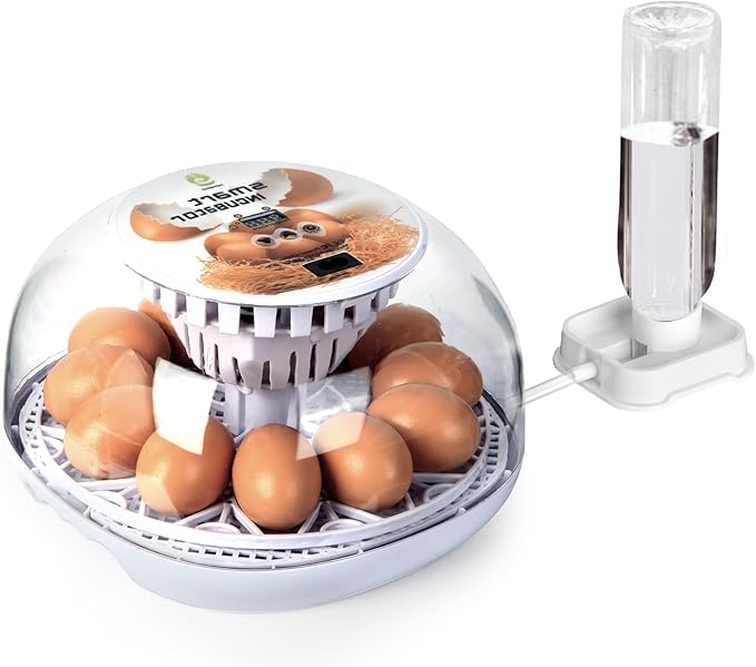 Explore 12 Egg Automatic Incubator for Beginners, Auto Egg Turning, Consistent Humidity with Auto-Refill Water Bottle & Stable Temp Control for Hatching Chicken, Goose, Duck, Quail, Pigeon, and Turkey by Unknown