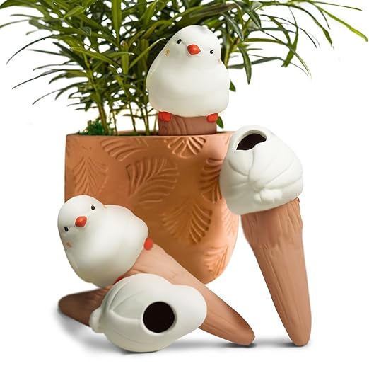 Bird Shaped Plant Watering Globes(4ps) Plants Suitable for Indoor and Outdoor Use Should be Kept Constantly Moist. The Interesting Shape Makes The Garden More Interesting and Beautiful. by YFDB