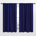 NICETOWN Blackout Draperies Curtains Window Drapes - (Royal Blue Color) 52 inches W by 63 inches L, Set of 2, Blackout Curtain Panels for Nursery by NICETOWN