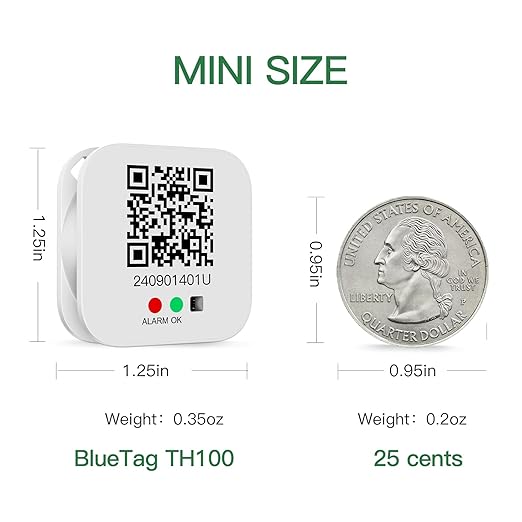 Freshliance Bluetooth Temperature Humidity Data Logger Hygrometer Thermometer with LED Display, Automated Data Graphing Analysis and Multi-user Data Sharing, Location Information via APP BlueTag TH100 - Image 8