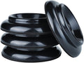 Piano Caster Cups for Upright Piano ABS Plastic Caster Piano Leg Floor Protectors Furniture Leg Pads with Non-Slip Moisture-Proof& Anti-Noise Felt Pads Set of 4, Black (Black) by Unknown