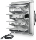 KEN BROWN 18 Inch Shutter Exhaust Fan, 2450CFM High Speed Wall Mounted Vent Fan with 1.65m Power Cord, Ideal for Garage, Attic, Greenhouse, Shed, Shop by KENBROWN