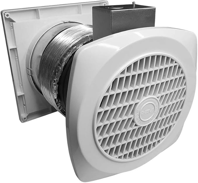 BV Ventilation Exhaust Fan for Home, Through-The-Wall Utility Fan, 70 CFM, 4.0 Sones, 6 inch by BV