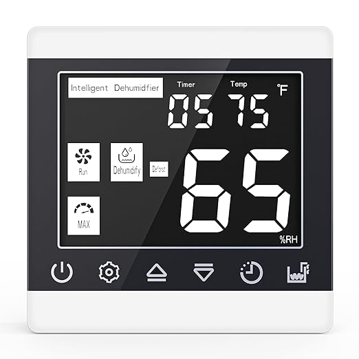 Crawl Space Commercial Dehumidifier Remote Controller for Model X5|XP5|XP7, Digital Humidity, Temperature, Timer, Adapt Humidity Level by Airecoler