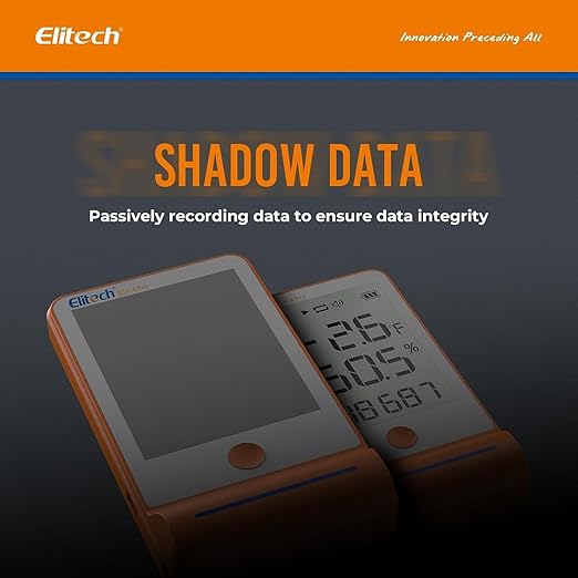 Elitech 10Pack GSP-6 Bluetooth Data Logger Temperature Humidity for Refrigerator with Shadow Data 100000 Points Export PDF/CSV Report, Pharmacy Vaccine DDL Certificate, MAX MIN with Dual Probe - Image 6