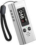 Portable Carbon Monoxide Detector for Travel, 3-in-1 CO Detector with Temperature & Humidity Sensor, Dual Audible & Visual Alarm Camping, RV and Hotel for Safety (Silver) by Unknown