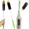 2 Pack 16" Bottle Brush, Dokpod Long Handle Cleaning Brushes for Long Narrow Neck Bottle Cleaning Water Beer Wine Sports Bottle Thermos Flask Bottles Cleaning Hummingbird Feeder Vase Cleaning Brushes by Dokpod