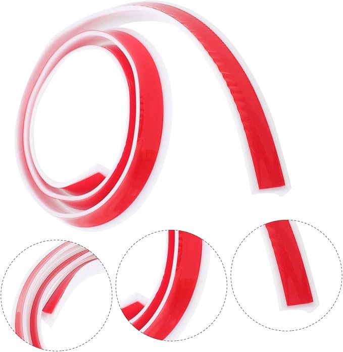 Housoutil 3pcs Self-adhesive Bathroom Strip Water Retaining Strip for Countertops Showers and Sinks and Easy to Clean Water Stopper for Home Use - Image 7