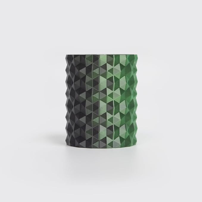 R3D Dual Color Silk PLA Filament, Co-Extrusion 3D Printer Filament 1.75mm, 30-370 mm/s High Speed PLA, Dimensional Accuracy +/- 0.02 mm, 1KG Plastic Spool (Silk Black-Green) - Image 2