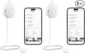Moen Flo Smart Water Leak Detector, Drip or Flood Sensor Alarm for Home, 2-Pack, White, 920-004 by Moen