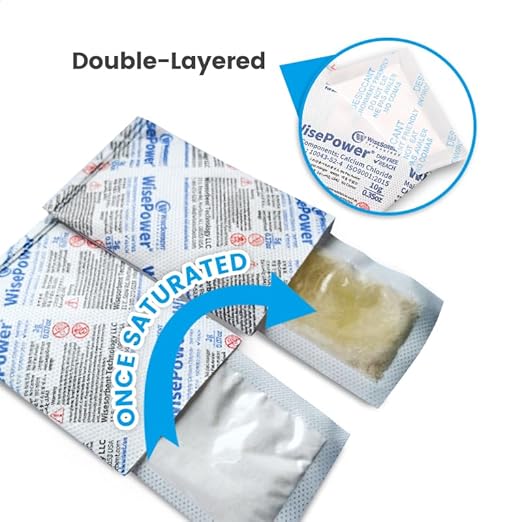 10Pcs 25 Gram Calcium Chloride Dessicant Packs, Double-Layer High Hygroscopic Desiccant, Quickly Absorb Moisture in The Environment in A Short Time - Image 2