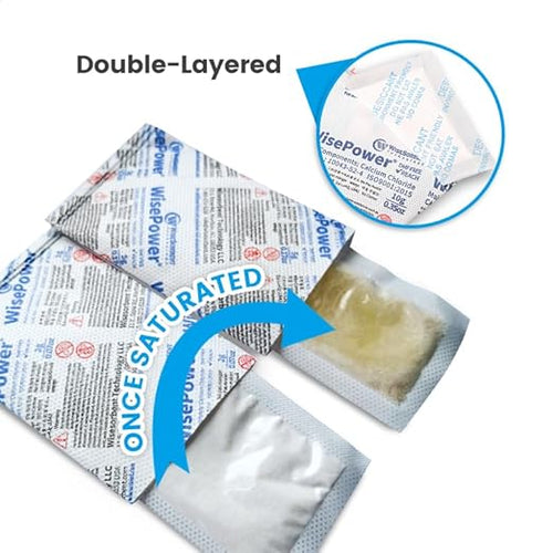 10Pcs 25 Gram Calcium Chloride Dessicant Packs, Double-Layer High Hygroscopic Desiccant, Quickly Absorb Moisture in The Environment in A Short Time - Image 2