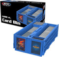 BCW Collectible Card Bin – (Single, Blue) | Holds up to 1600 Cards | Plastic Storage Box for Pokémon, MTG & Sports Cards by BCW