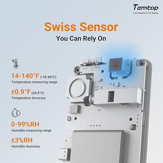 Temtop Indoor Thermometer T1 Variants (Basic Edition (Temp/Humidity)-2pack) - Image 3