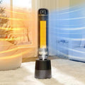 Auertech 35" Space Heater and Fan Combo, 1500W Tower Heater with Humidifier, 1.75L Water Tank, 150° Oscillating, Thermostat, 2-in-1 Electric Heater Fan for Indoor Use Large Room by Auertech