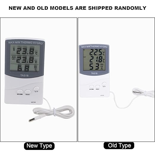 Indoor Outdoor Thermometer, Accurate Digital Hygrometer Indoor Thermometer Humidity Meter with Probe, Large Screen Temperature Humidity Monitor for Home, Office, Garden - Image 4