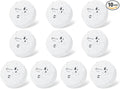 Geevon 10 Pack Water Leak Detectors, 100dB Water Sensor Alarms Flood Detector for Basements, Bathrooms, Laundry Rooms, Kitchens, Garages, and Attics, Water Alarms Battery-Operated (Battery Included) by GEEVON