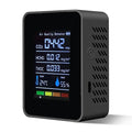 5 in 1 Indoor Air Quality Monitor, Portable Smartair Quality Tester for CO2 | TVOC | HCHO | Temp | Hum, Air Quality Test for Home, Office, School, Hotel, Car (Black) by Unknown