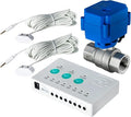 iSpring LS43 Water Leak Detector Alarm System, Automatic Shut-Off Valve and 2 Detection Sensors, Connects Up to 8 Sensor to Prevent Flooding, 3/4" NPT by iSpring