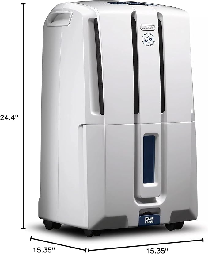 De'Longhi 50 Pint Dehumidifier with Pump, White - Image 12