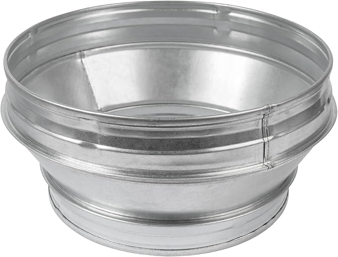 Vent Systems 12" Inch to 10" Inch Duct Reducer Adapter Connector Fitting Pipe Increaser Reducer Cone for HVAC Ventilation Systems, Exhausts and Grow Tents. (Galvanized Steel, 315 to 250 mm) - Image 6