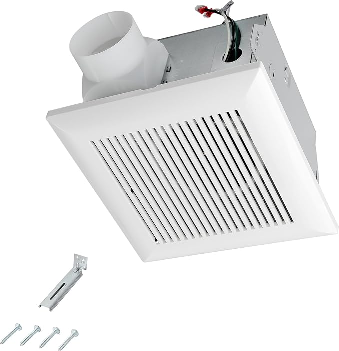 Amazon Basics AB-BV101 Air Ventilation Fan, Exhaust Fan, 70 CFM / 2.0 Sones, White by AmazonBasics