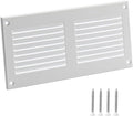 6x2 Vent Cover (Duct Opening) - White HVAC Return Air Grille for Wall and Ceiling - Metal AC Vent Cover with Mesh - Rectangular Ventilation Register - External Dimensions: 7.87" W x 3.94" H by TURvent