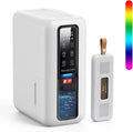 Dehumidifier for Home, Dehumidifiers for Bathroom, Bedroom, Living room, Closet with 68 OZ Water Tank, Moisture Absorbers, Auto Shut Off, Auto Humidity Control, 7 Colors LED Light, White by Unknown