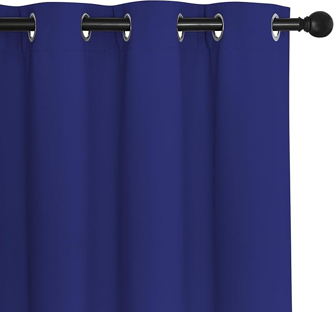 NICETOWN Blackout Room Divider Curtains for Sliding Glass Doors 102 Inches Long 1 Panel, Extra Wide Sliding Door Curtains for Doorway Patio Bedroom Living Room (Navy Blue, 80Wx102L, 1 Panel) - Image 7