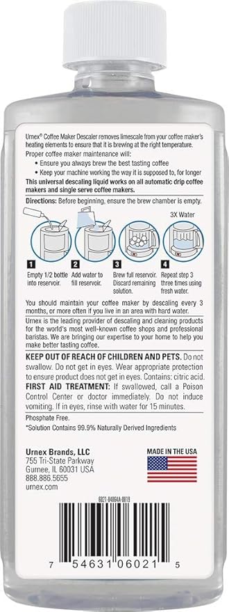 Descaler (2 Uses Per Bottle) - Universal Descaling Solution for Keurig, Nespresso, Delonghi and All Single Use Coffee and Espresso Machines - Made in the USA - Image 2