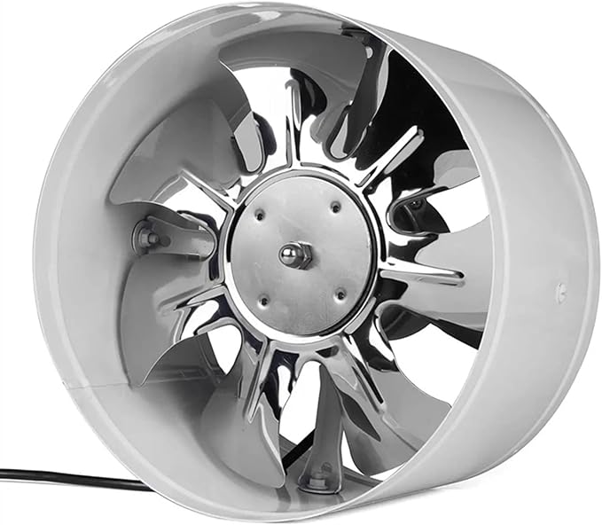 Ventilation Fan 4"/6"/7" Low Noise High Speed Inline Duct Bathroom Toilet Wall Ventilation Fan Booster Exhaust Blower Air Cooling Vent Access, White Ventilating Fan (4 inches by Unknown