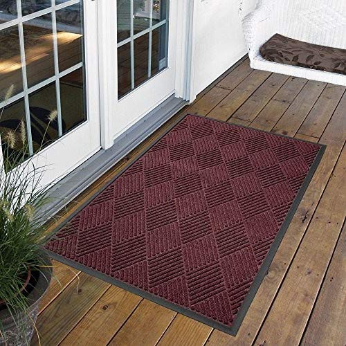 NoTrax 168 Opus™ Rubber-Backed Entrance Mat, for Home or Office 4' X 6' Burgundy - Image 3
